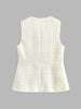 Carla | Elegantes Tweed-Top mit Rundhalsausschnitt