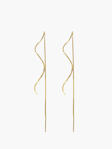 Sofia | Funkelnde Spiral-Tassel-Ohrringe