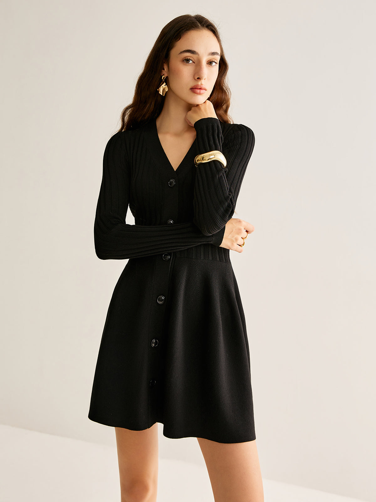 Lena | Elegantes Pullover Kleid