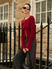 Florian | Eleganter, gerippter Knopf-Cardigan