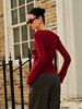 Florian | Eleganter, gerippter Knopf-Cardigan