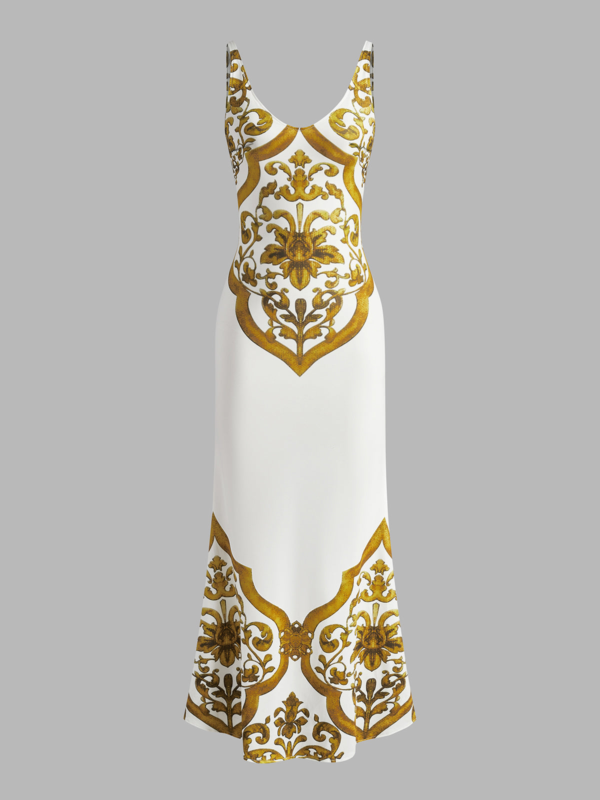 Anna | Gedrucktes Jerseykleid mit Maxilänge