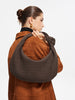 Lena | Geflochtene Wildledertasche