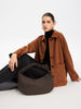 Lena | Geflochtene Wildledertasche