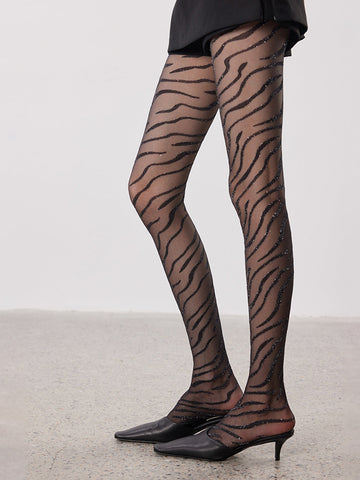 Zora | Zebra-Design Strumpfhosen
