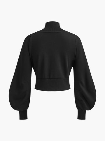 Liane | Puffärmel Denim Slim Jacke