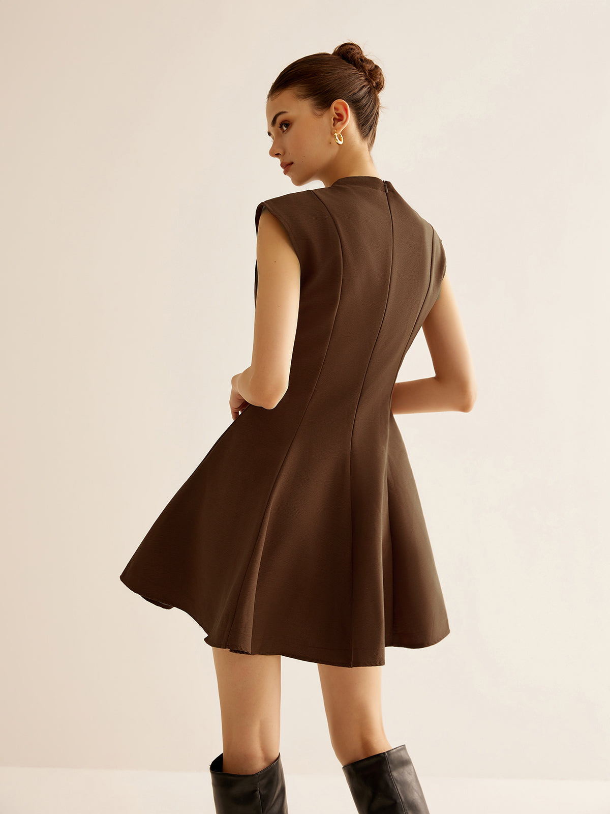 Clara | Faltenrock-Zipfelkleid mit Reißverschluss