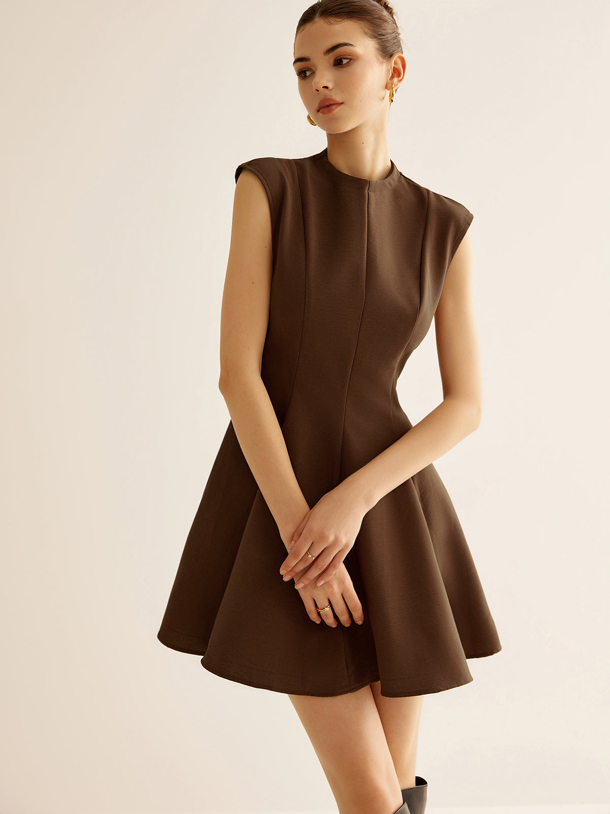 Clara | Faltenrock-Zipfelkleid mit Reißverschluss