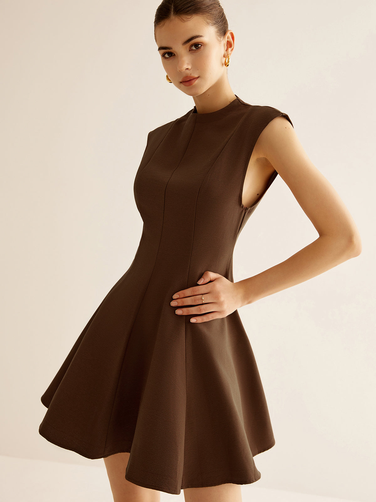 Clara | Faltenrock-Zipfelkleid mit Reißverschluss