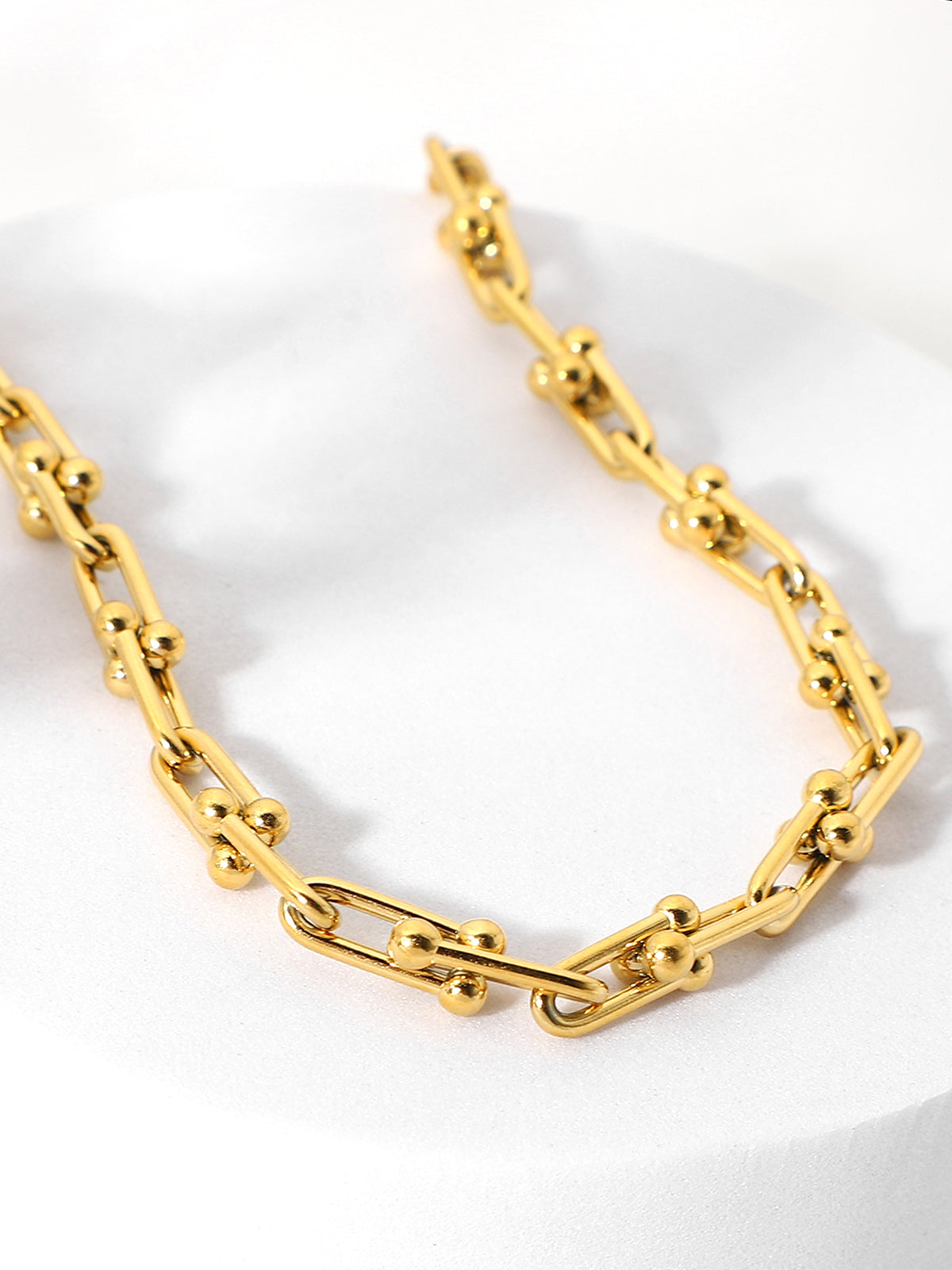 Leo | Bambus Clavicle Choker mit Pferdebeschlag