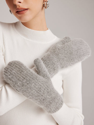 Anja | Kuschelige Kaninchenfell Handschuhe