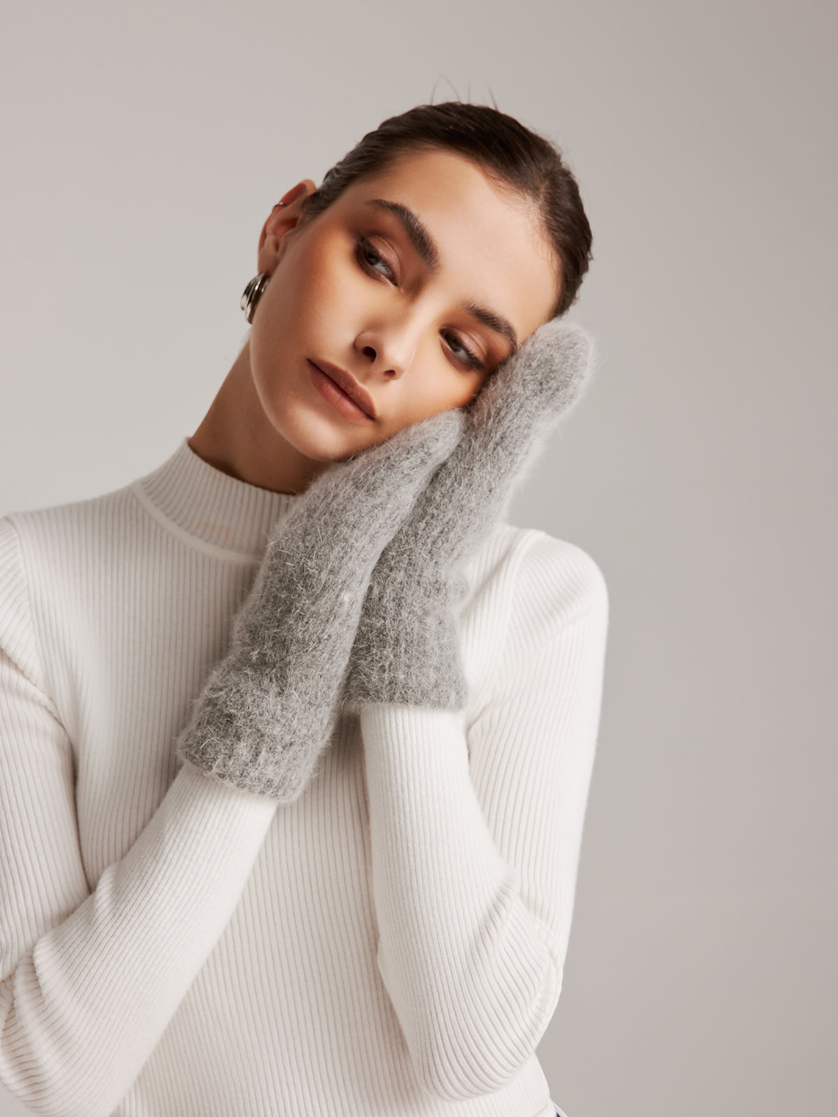Anja | Kuschelige Kaninchenfell Handschuhe