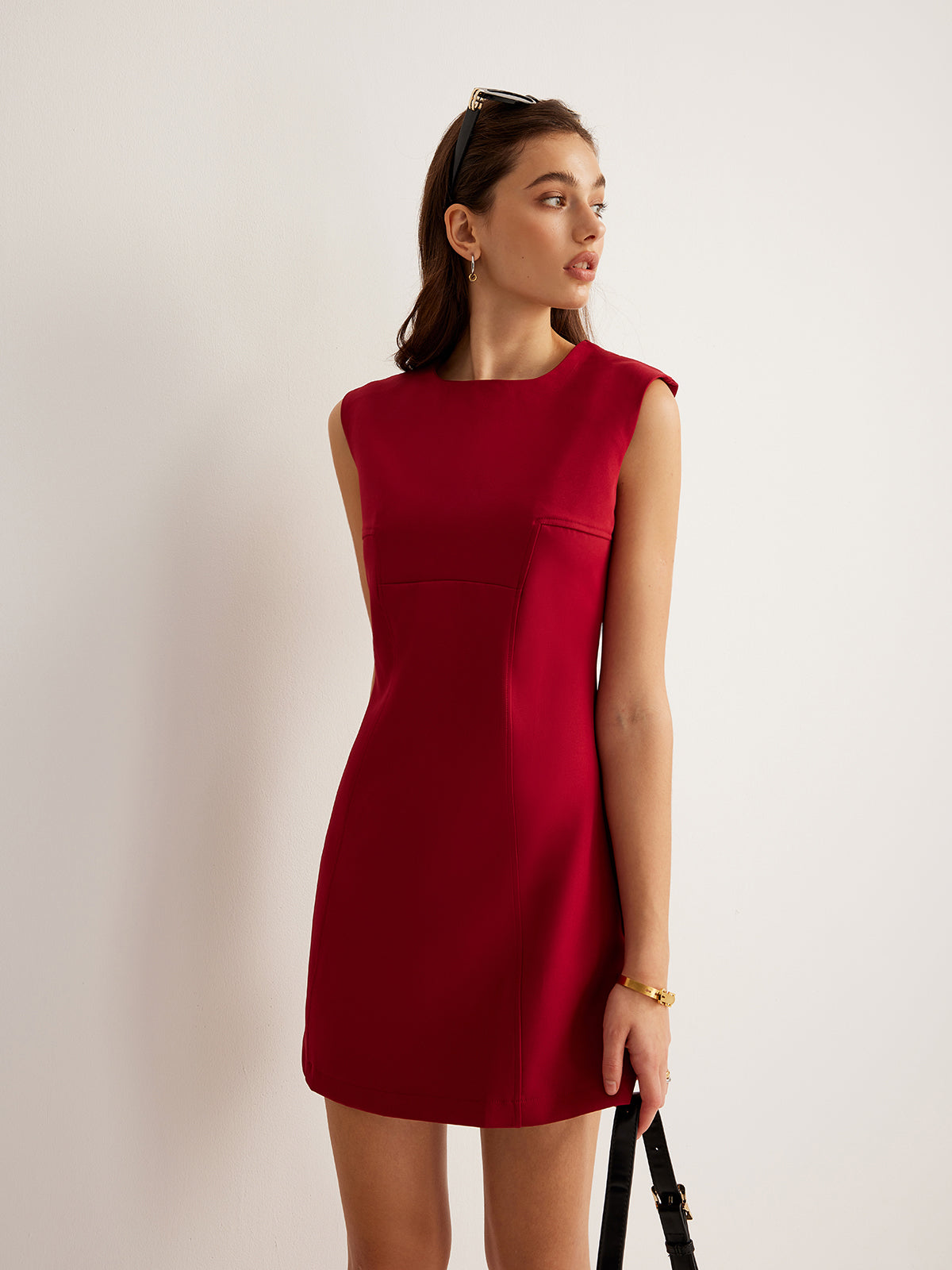 Anna | Schlichtes Reißverschluss-Ärmelloses Kleid
