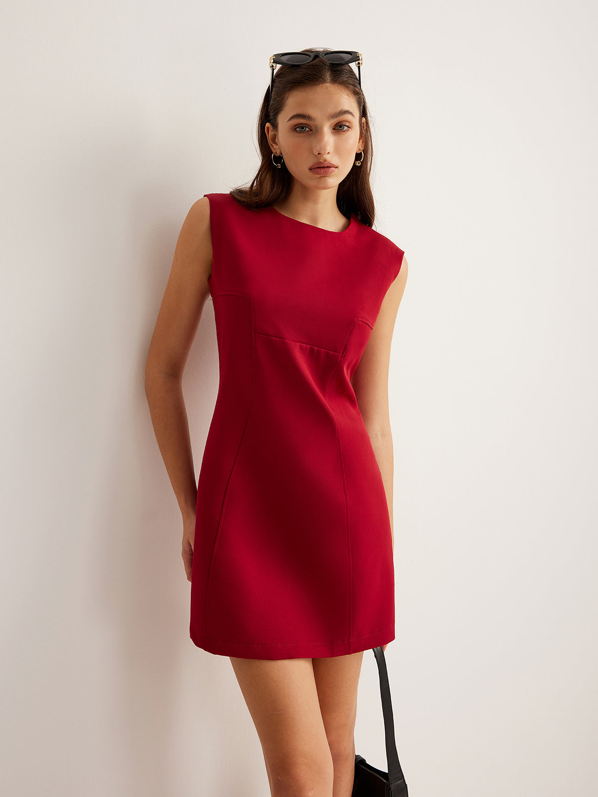 Anna | Schlichtes Reißverschluss-Ärmelloses Kleid