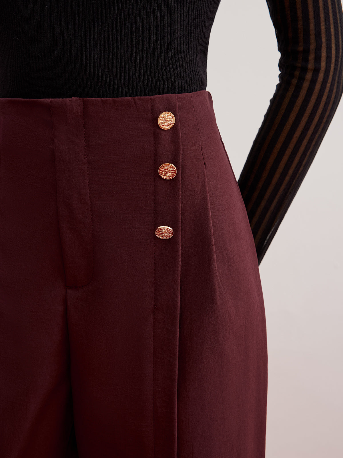 Lena | Charmante Split Wide-Leg Hosen