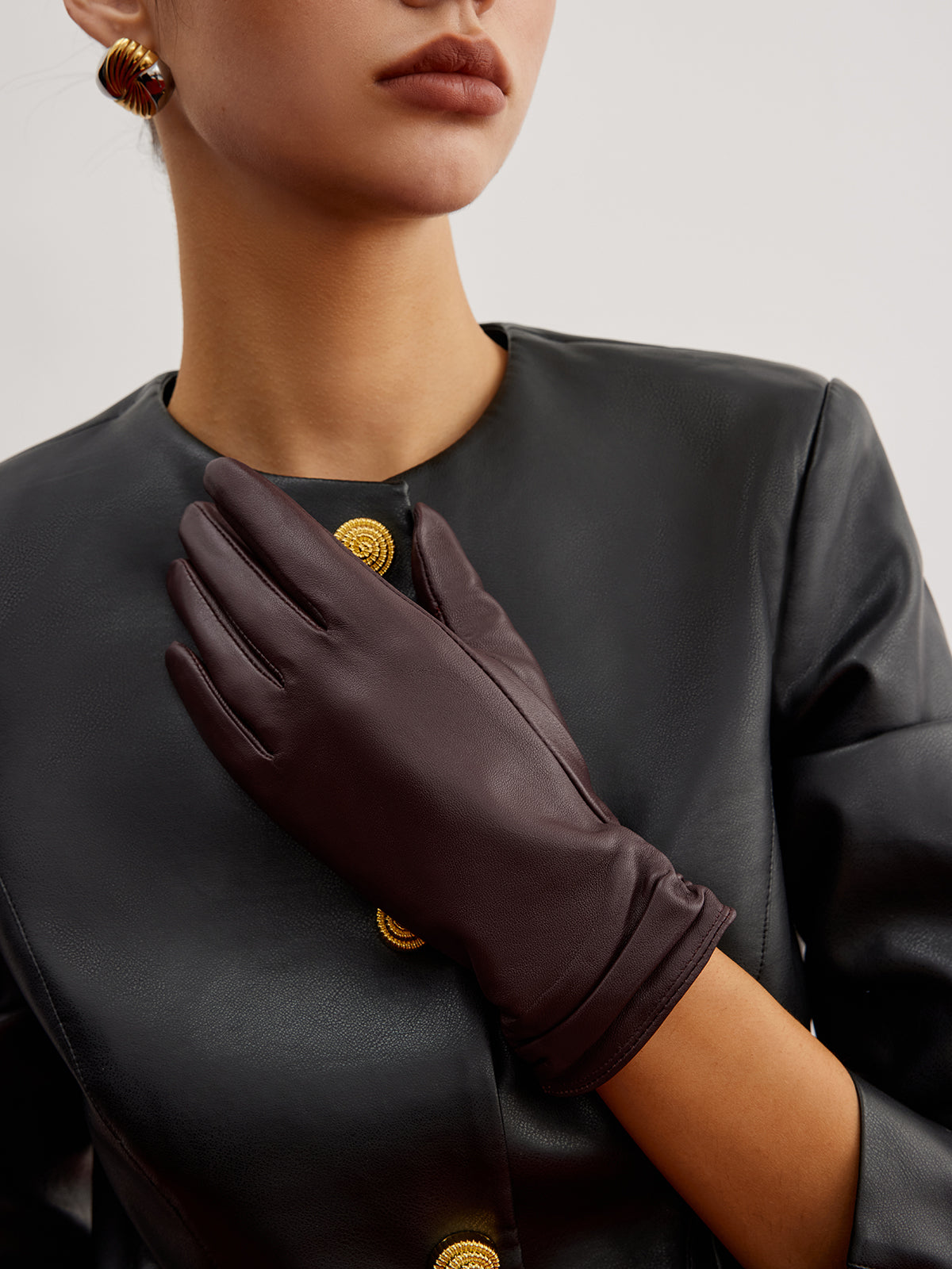 Konstantin | Fleecegefütterte Ziegenlederhandschuhe