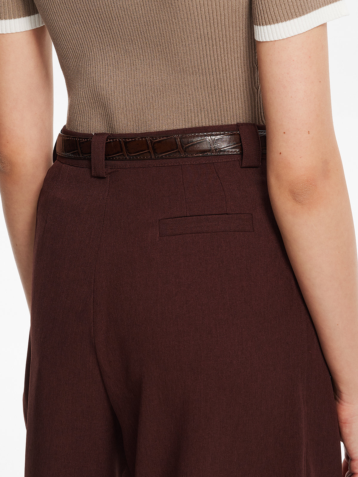 Eleganz Pur | Plissierte Weitbein-Hosen