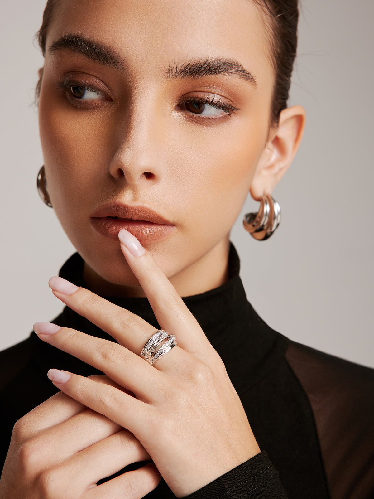 Leon | Eleganter Mehrschichten-Zirkonring