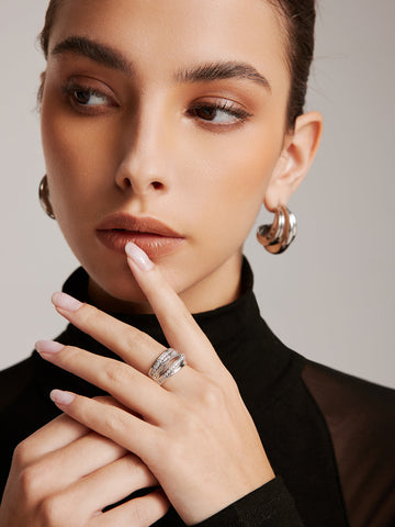 Leon | Eleganter Mehrschichten-Zirkonring