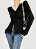 Anna | Elegantes Faltenstricktop mit Knopfdetails