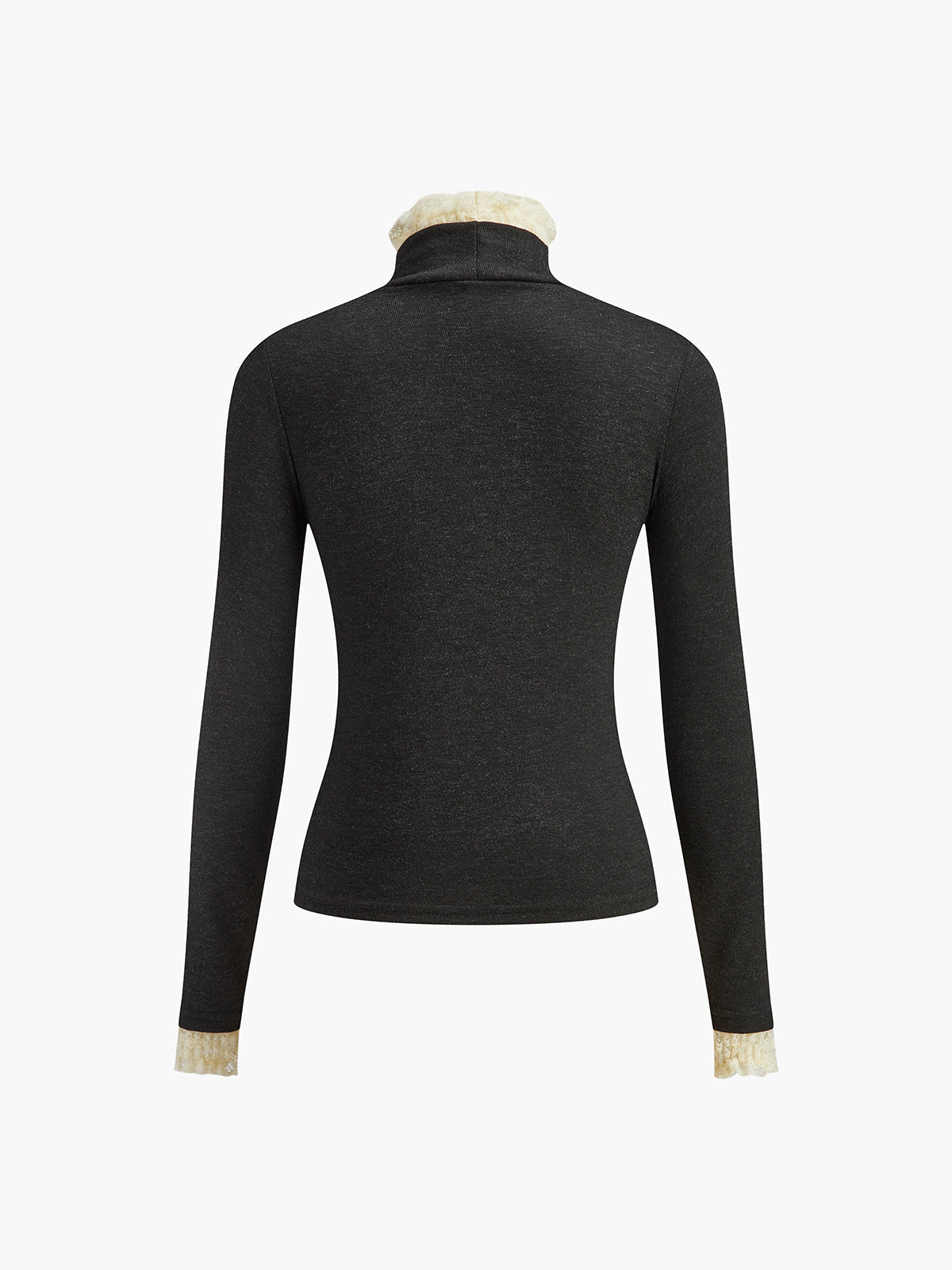 Emilia | Elegantes Jersey Top mit Kontrastbesatz