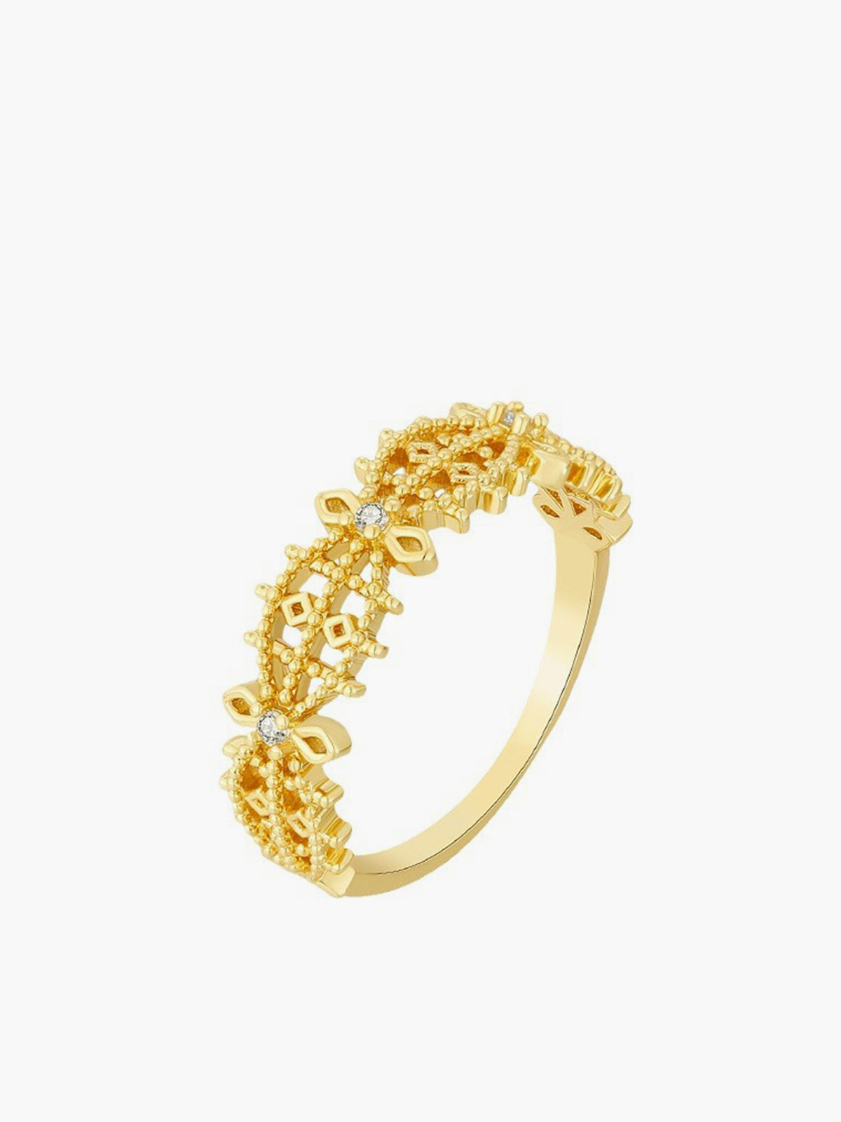 Liane | Französischer hohler Rhinestone-Ring