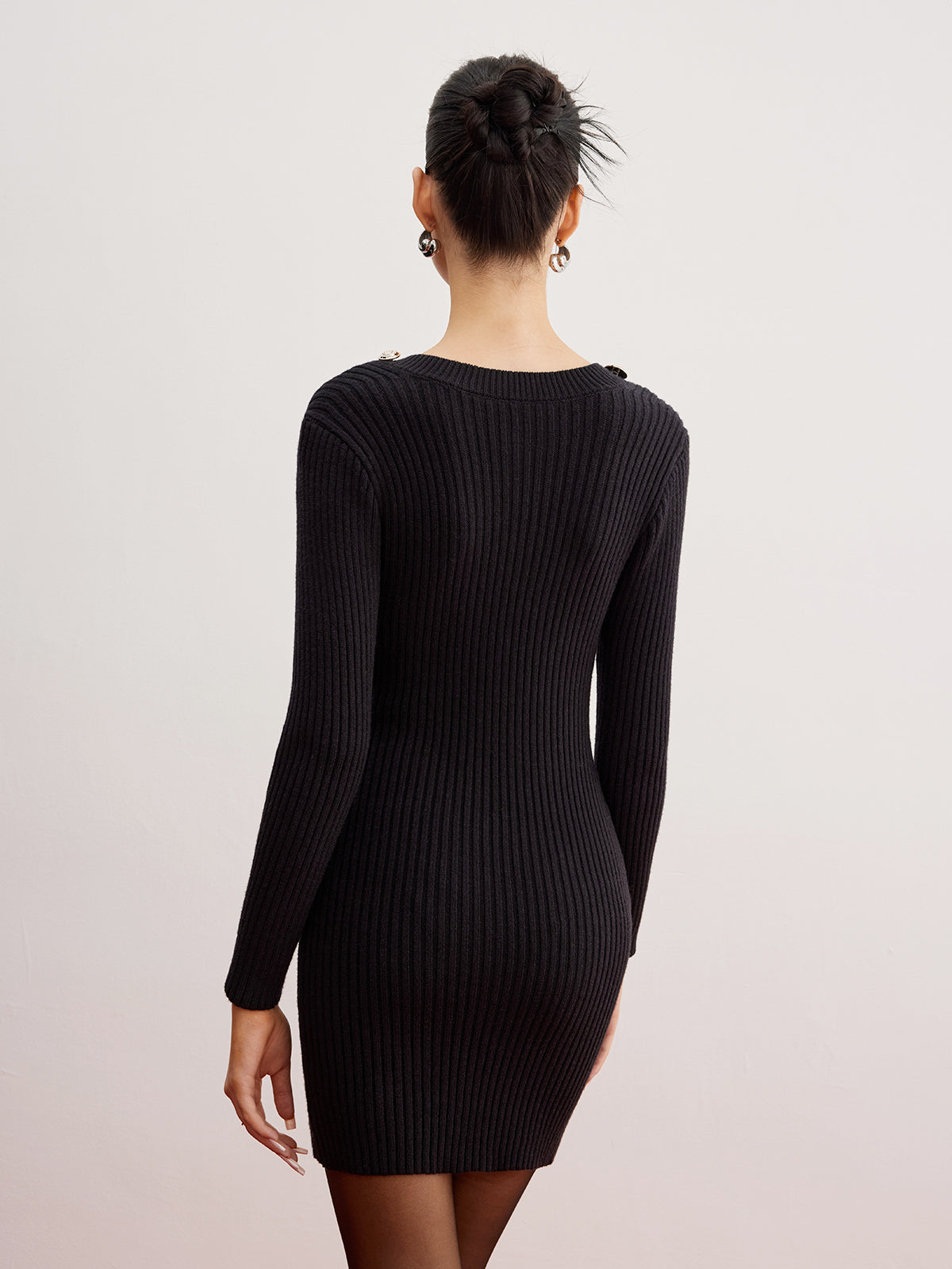 Clara | Pullover-Rippenkleid