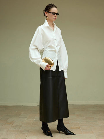 Felix | Baumwoll-Polohemd mit seitlichen Falten