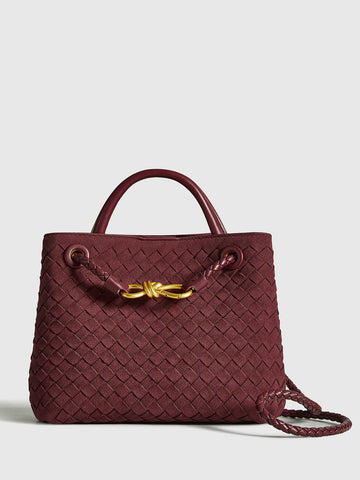 Verena | Elegante Wildleder Woven Tote Bag