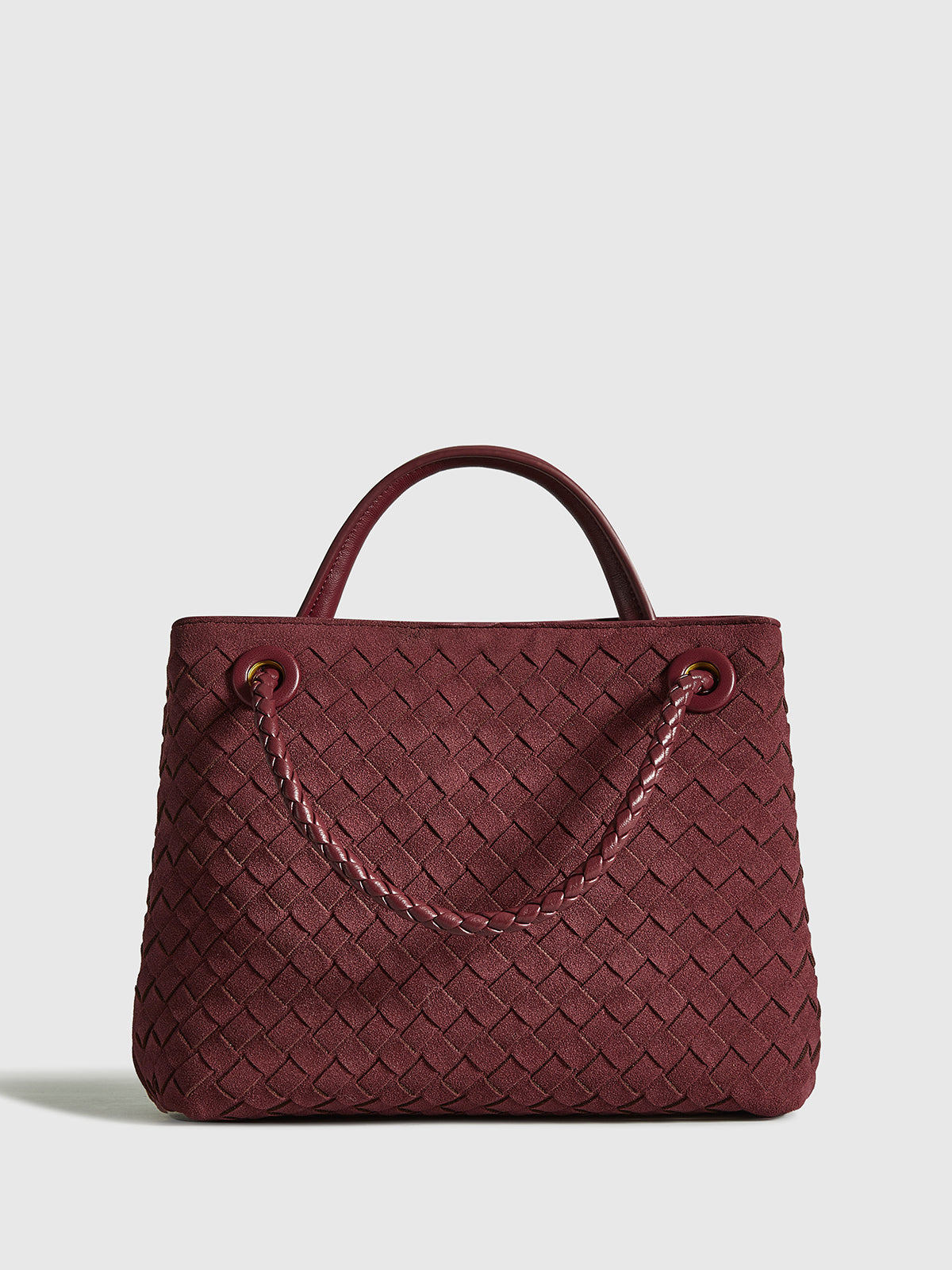 Verena | Elegante Wildleder Woven Tote Bag