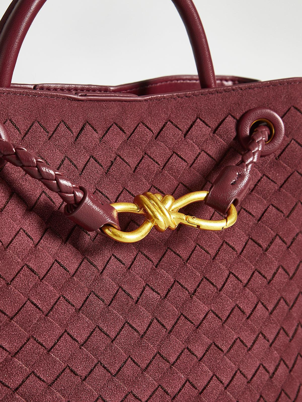 Verena | Elegante Wildleder Woven Tote Bag