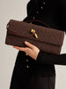 Clara | Elegante Wildlederimitat Clutch