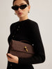 Clara | Elegante Wildlederimitat Clutch