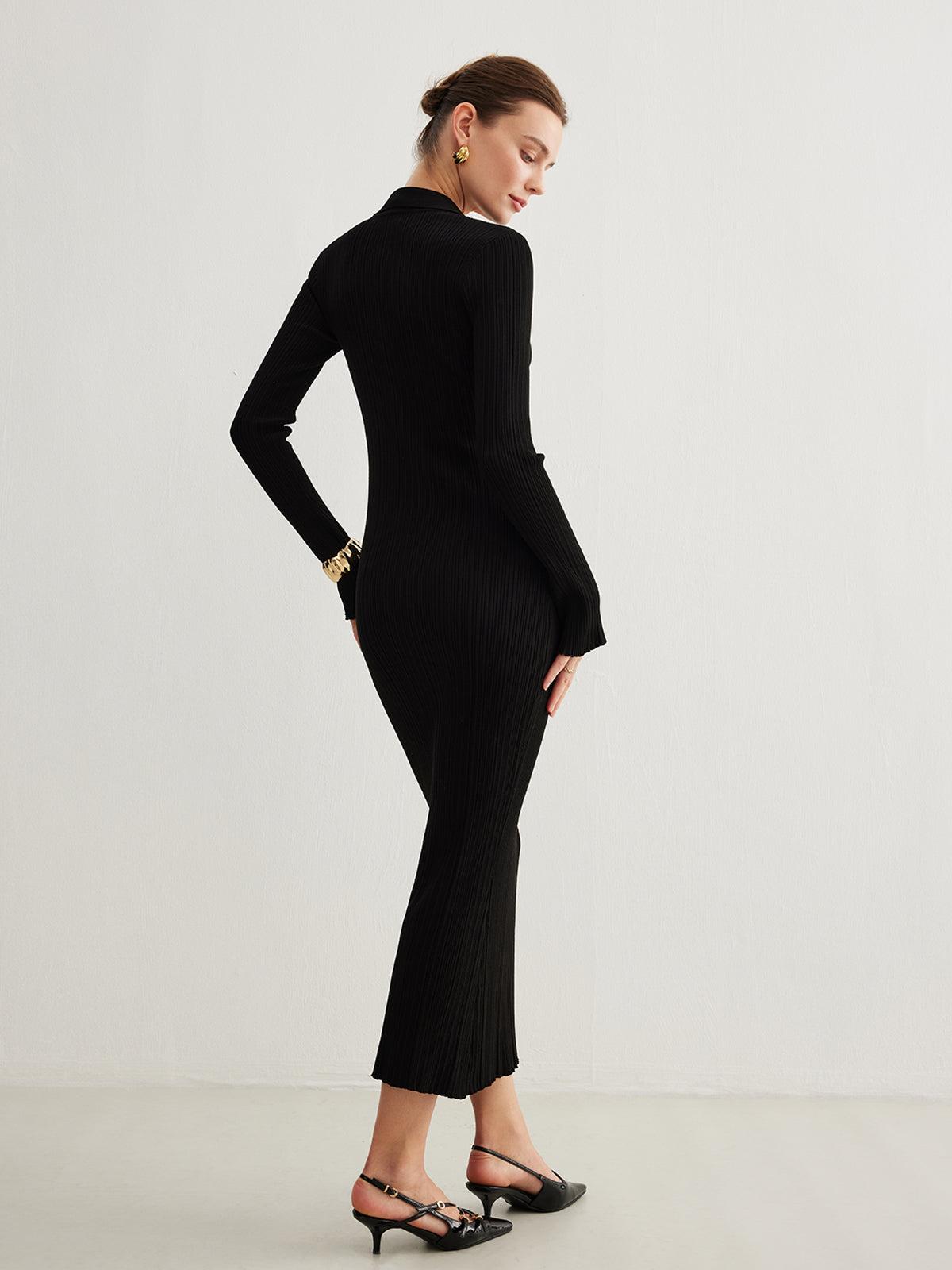 Sofia | Elegantes Glockenärmel Maxikleid