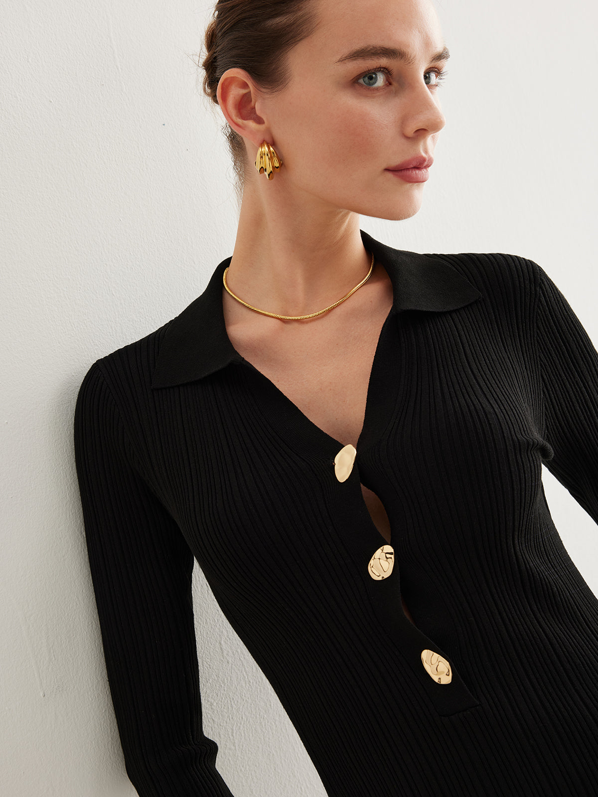 Sofia | Elegantes Glockenärmel Maxikleid