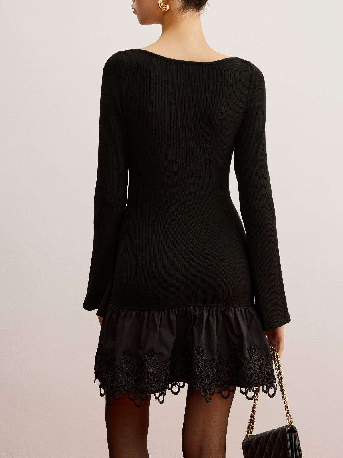 Clara | Elegantes Jersey-Kleid mit Cut-Out-Details