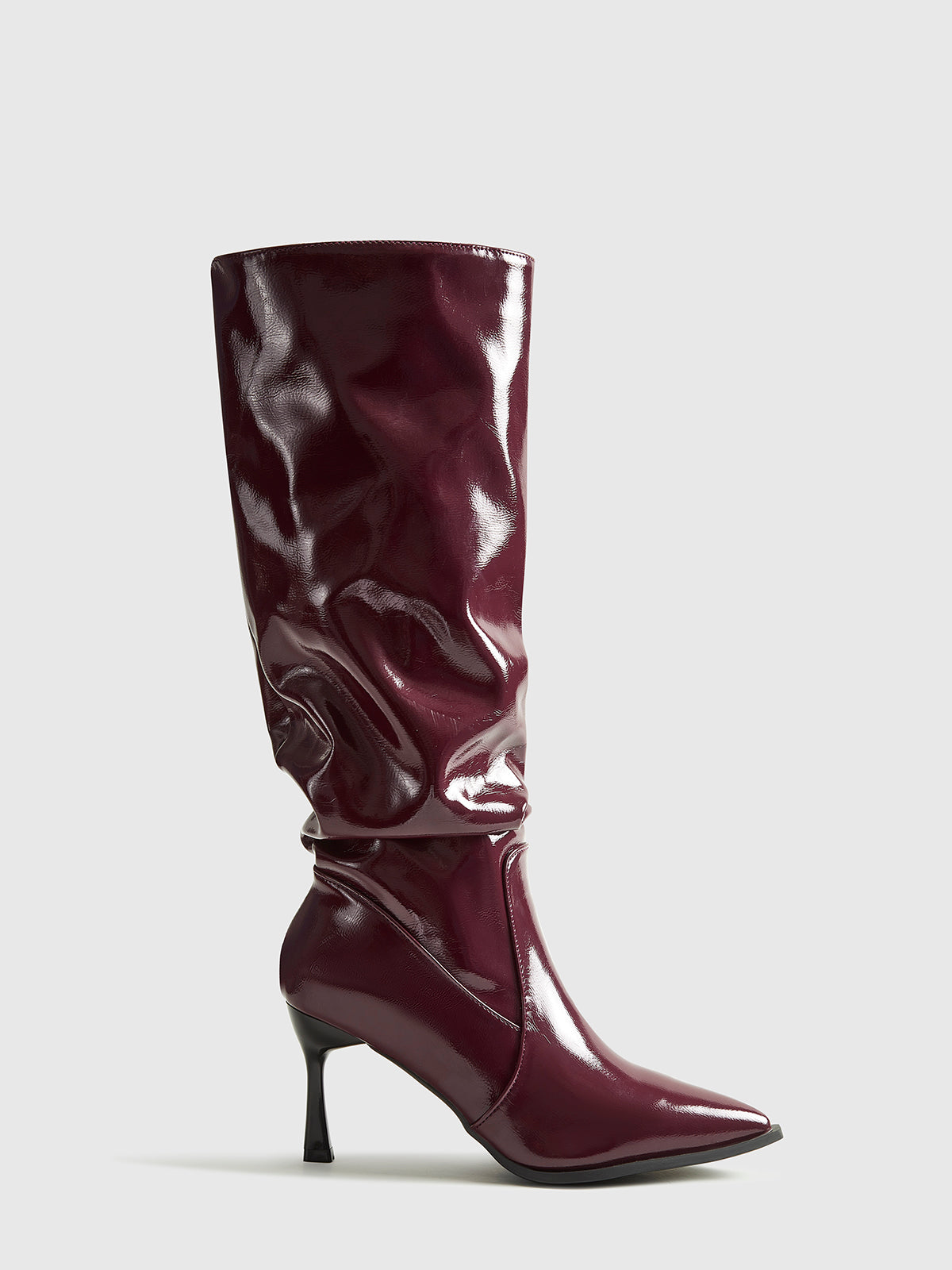 Leonie | Plissierte Knöchel-Stiefel mit spitzem Zehenbereich