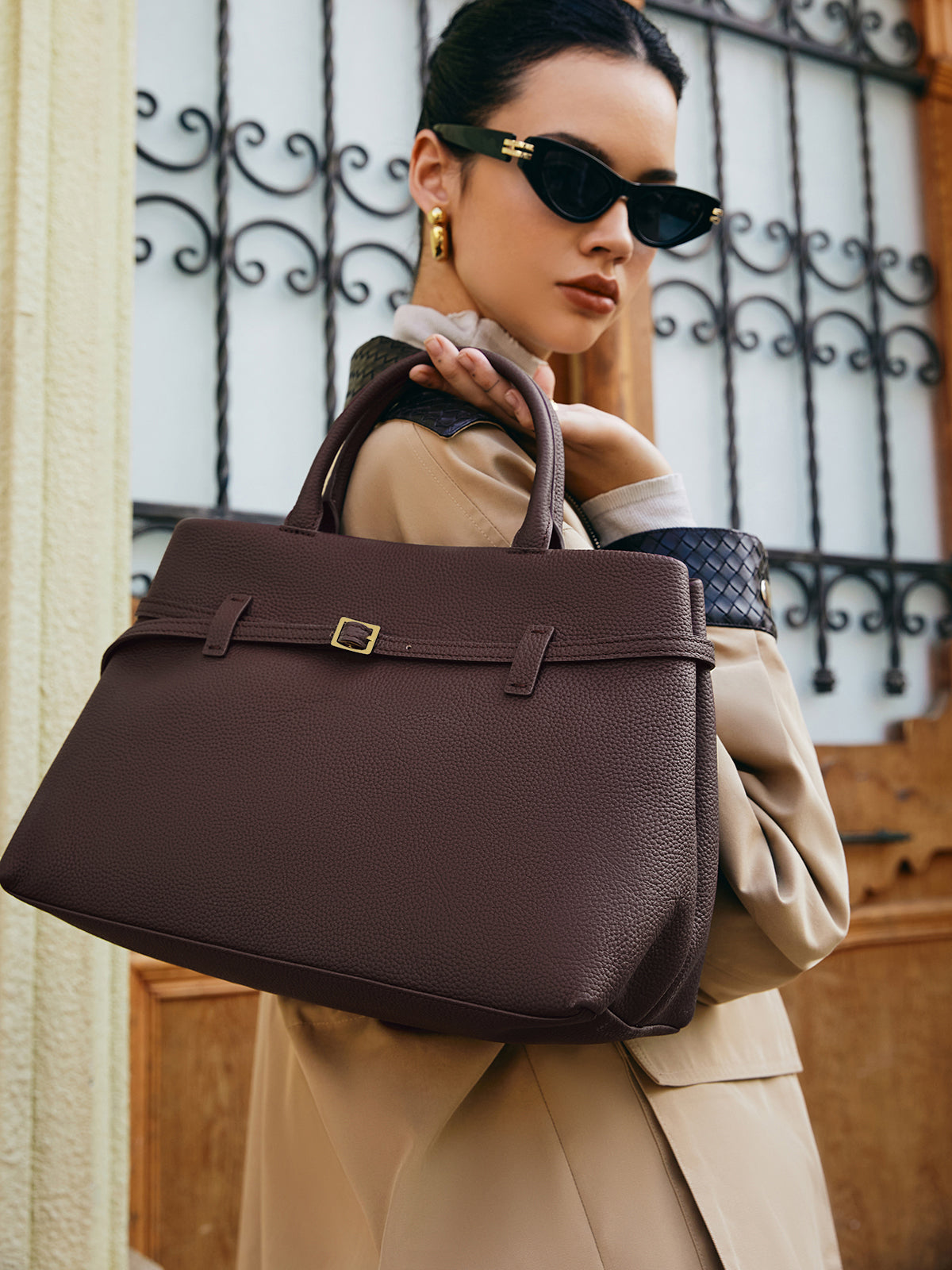 Klara | Elegante Ledertasche mit Griff