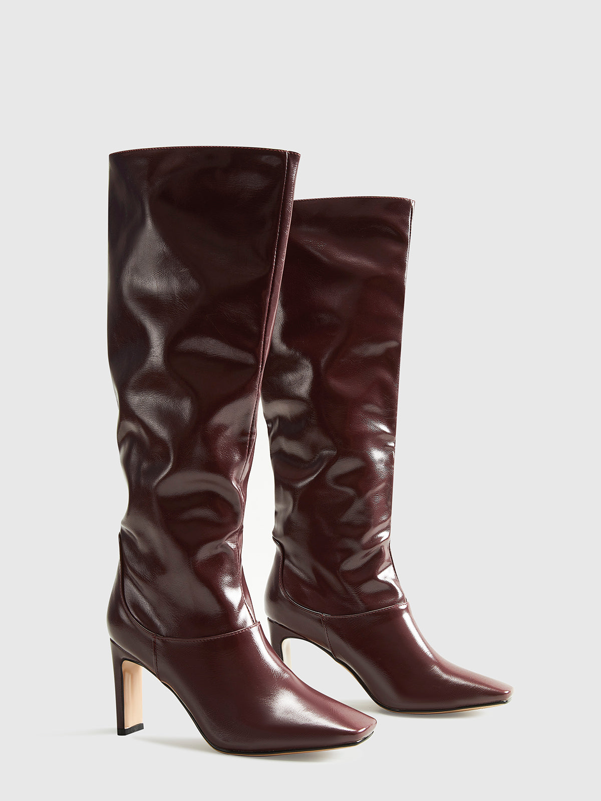Anna | Elegante kniehohe Stiefel mit Quadratzehen