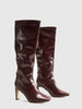 Anna | Elegante kniehohe Stiefel mit Quadratzehen