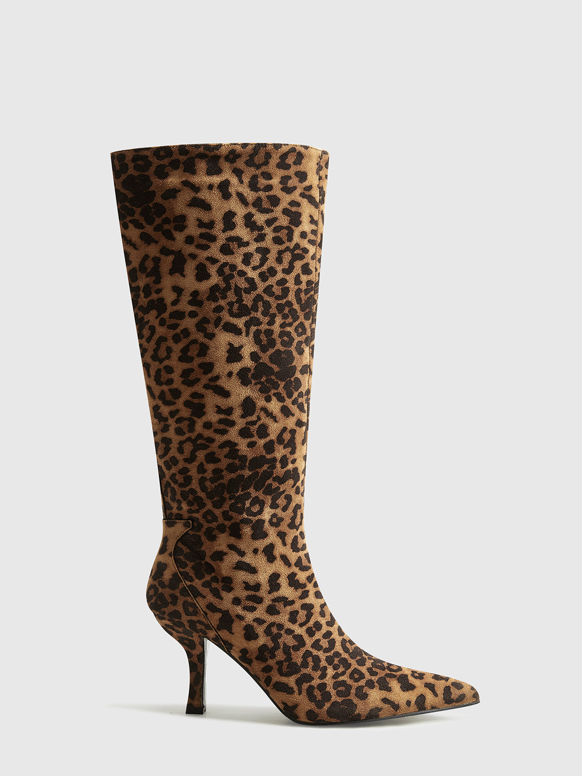 Anja | Leopardbedruckte Knöchelhohe Reißverschluss-Stiefel