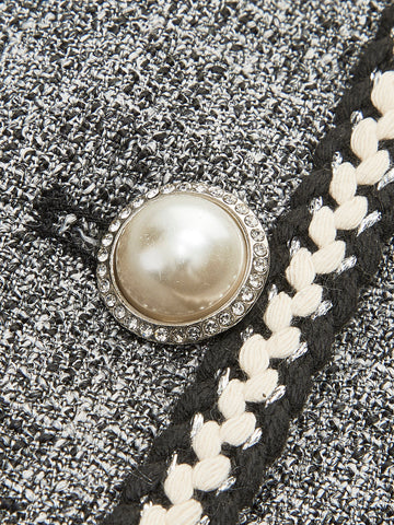 Clara | Perlknopf Crop-Top