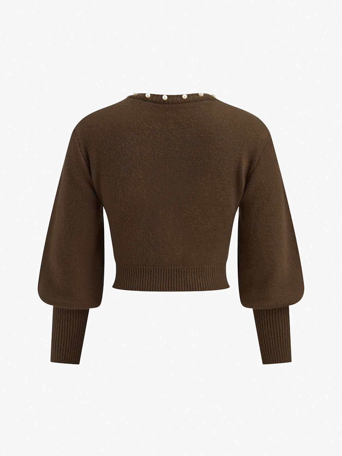 Clara | Elegantes Strickoberteil mit Lantern-Ärmeln