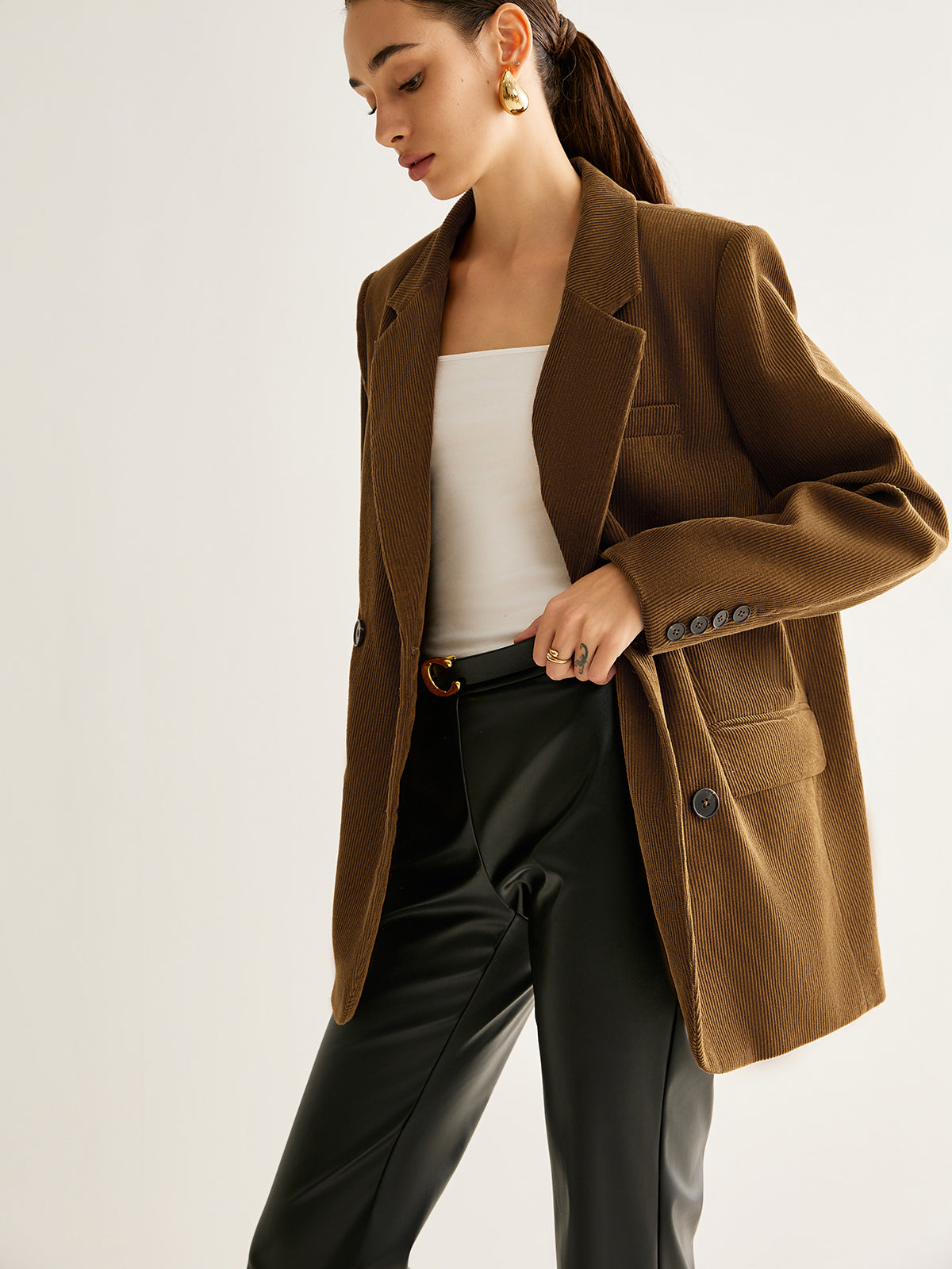 Felix | Eleganter Baumwollcord Blazer