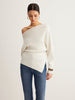 Anja | Asymmetrisches Stricktop mit Wollmischung