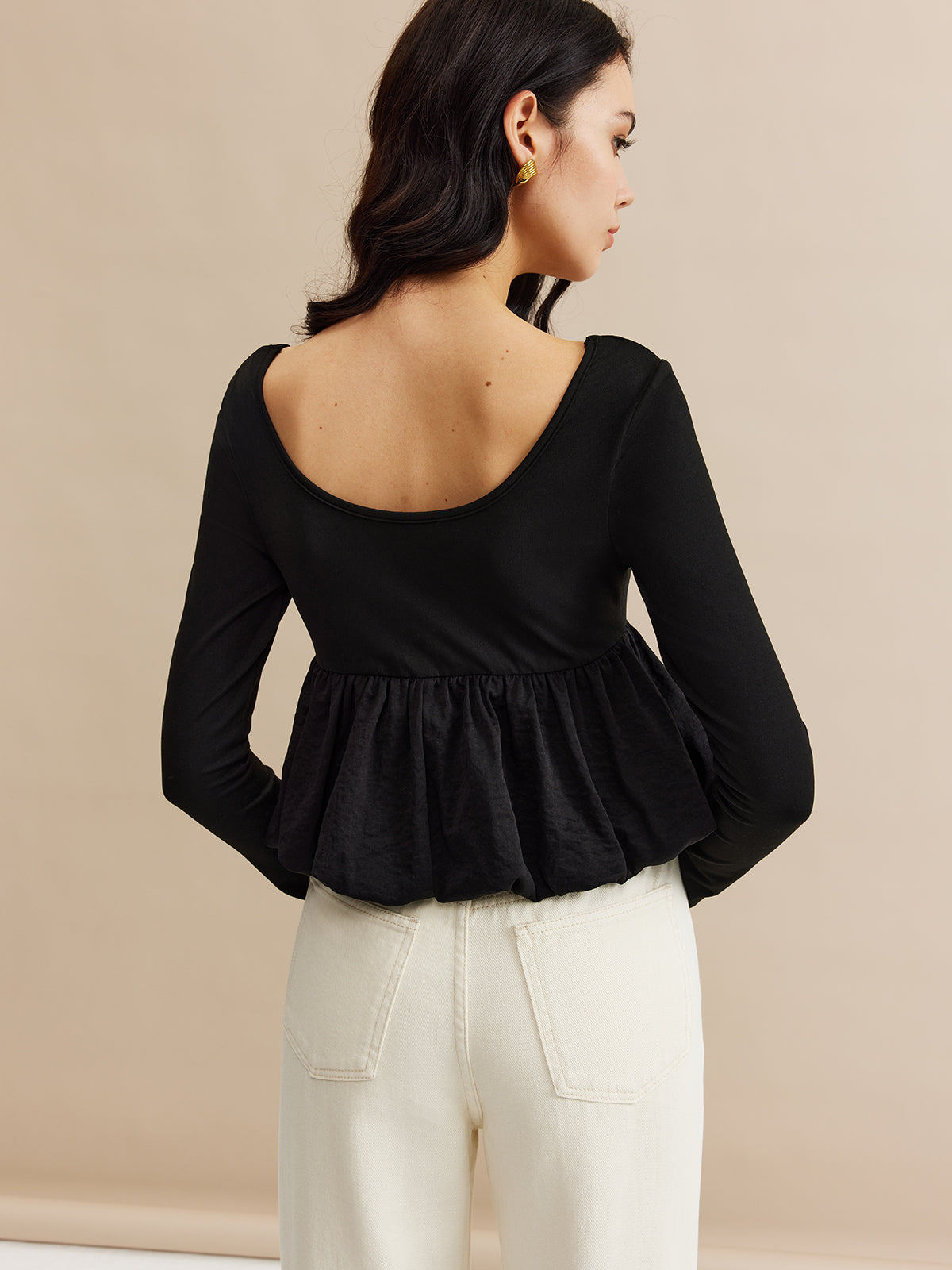 Clara | Elegante Bluse mit quadratischem Ausschnitt