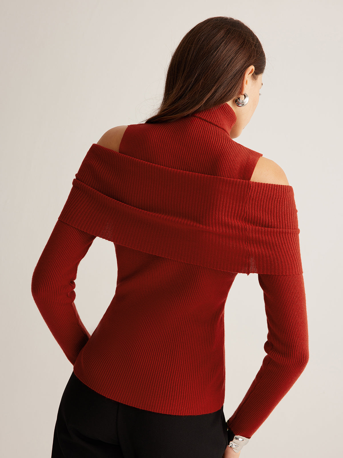 Emilia | Elegantes Stricktop mit Cutouts