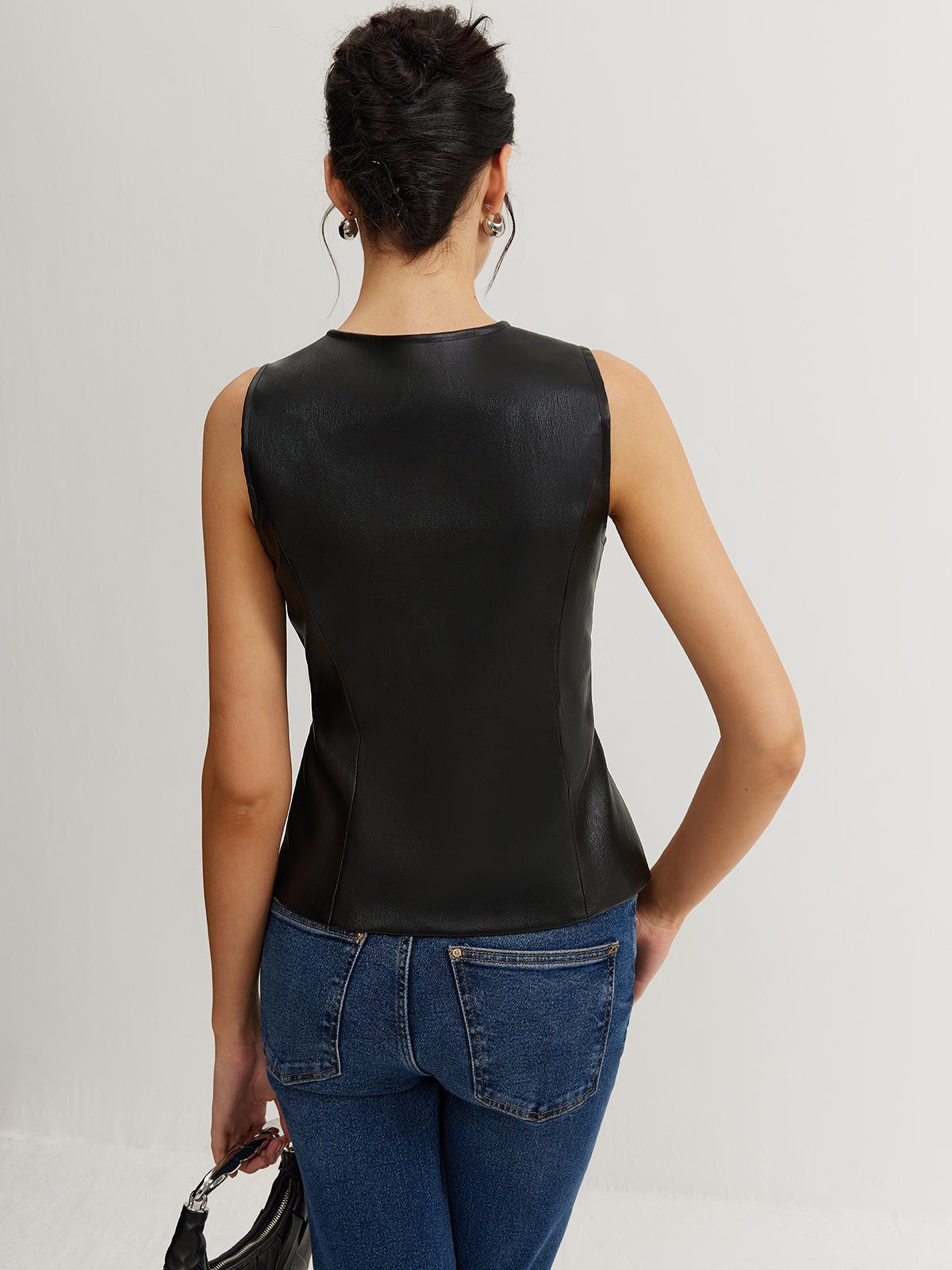 Felix | Elegante Kunstlederweste