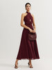 Anna | Elegantes Halter-Plissee-Maxikleid