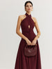 Anna | Elegantes Halter-Plissee-Maxikleid